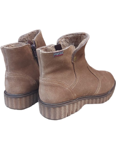 BOTA PIEL VUELTA FORRADA