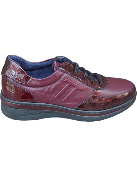 ZAPATO BURDEOS PLANTILLA EXTRAIBLE