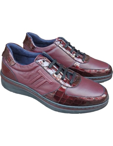ZAPATO BURDEOS PLANTILLA EXTRAIBLE