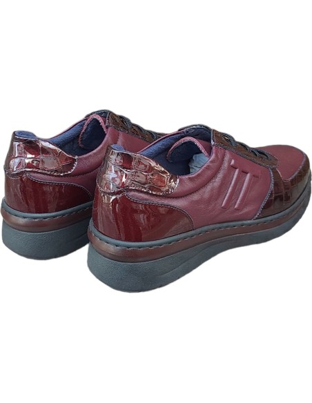 ZAPATO BURDEOS PLANTILLA EXTRAIBLE