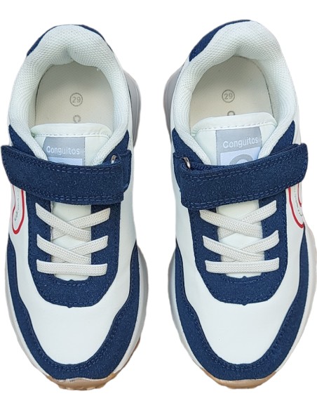 DEPORTIVO SNAKER CONGUITOS AZUL Y BLANCO