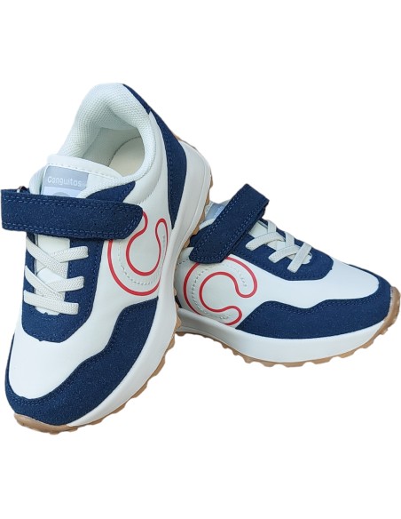 DEPORTIVO SNAKER CONGUITOS AZUL Y BLANCO