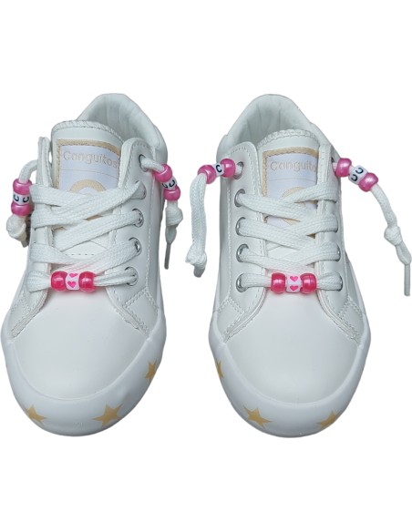 DEPORTIVA NIÑA CONGUITOS ESTRELLAS GLITTER ORO