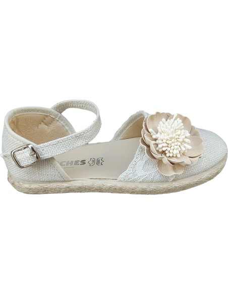 ALPARGATA NIÑA LINO COMUNION CHUCHES