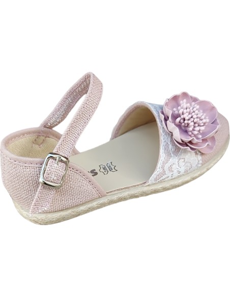 ALPARGATA NIÑA LINO COMUNION CHUCHES