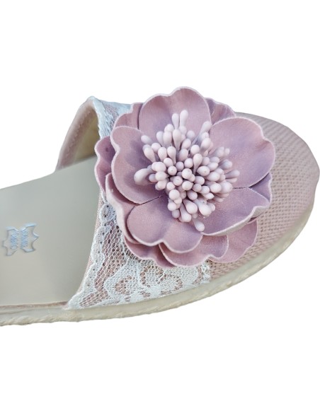 ALPARGATA NIÑA LINO COMUNION CHUCHES