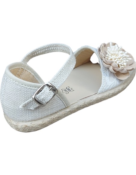 ALPARGATA NIÑA LINO COMUNION CHUCHES