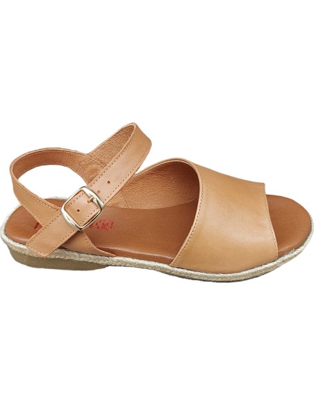 SANDALIA PLANA ESPARTO Y GOMA