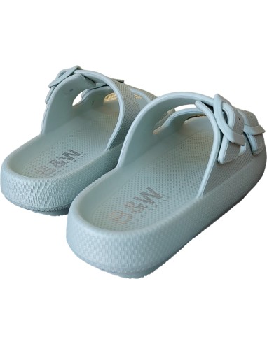 SANDALIAS DE NIÑA CELESTE EVA B&W