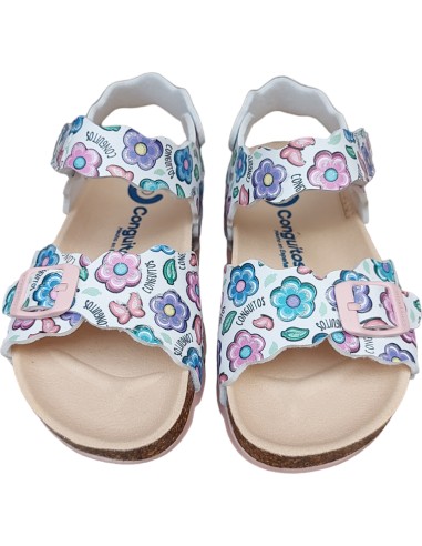 SANDALIA NIÑA ESTAMPADO FLORES