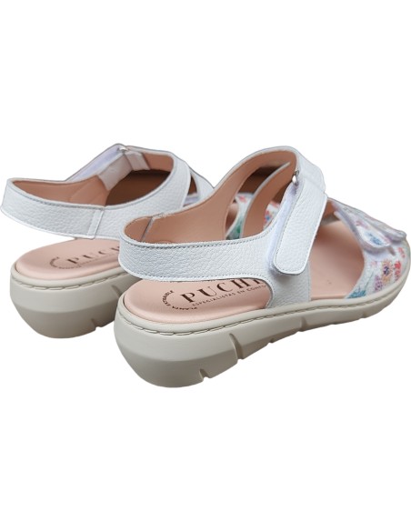 SANDALIA BLANCA ANATOMICA DE VELCRO