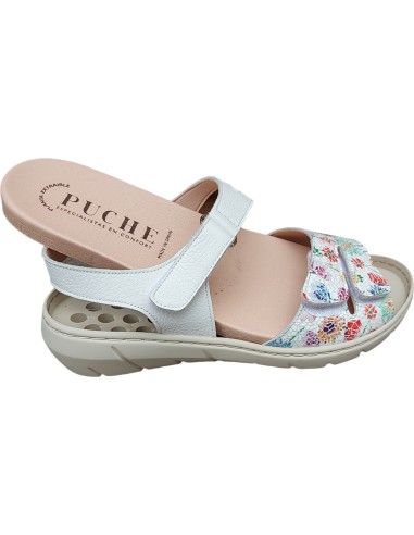 SANDALIA BLANCA ANATOMICA DE VELCRO