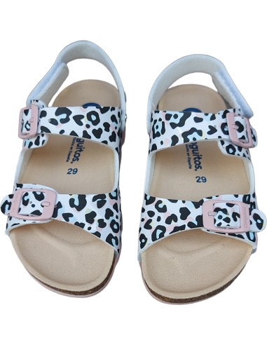 SANDALIA NIÑA ESTAMPADO LEOPARDO