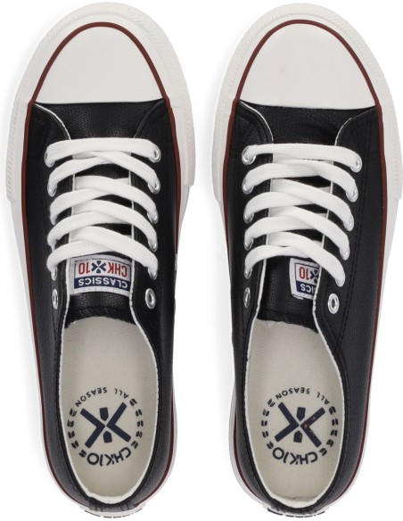 ZAPATILLAS CON CORDÓN Y PLATAFORMA PIEL VEGANA