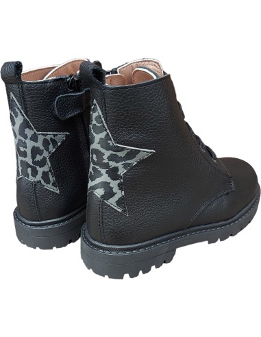 BOTA DE CORDÓN Y CREMALLERA ESTILO...