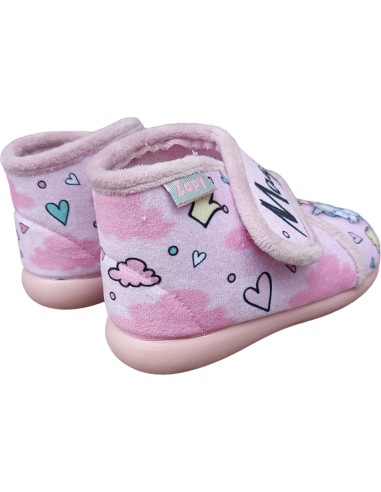 ZAPATILLA ROSA UNICORNIO ABOTINADA