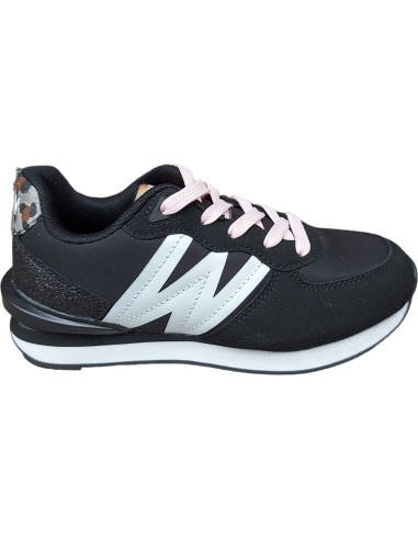 DEPORTIVA SNEAKERS NEGRO LOGO B&W