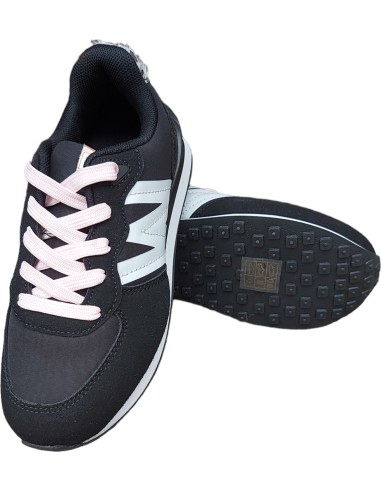 DEPORTIVA SNEAKERS NEGRO LOGO B&W