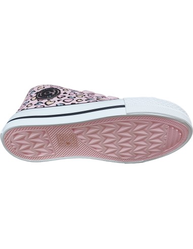 ZAPATILLAS  DE NIÑA ALTAS CORAZONES ROSA