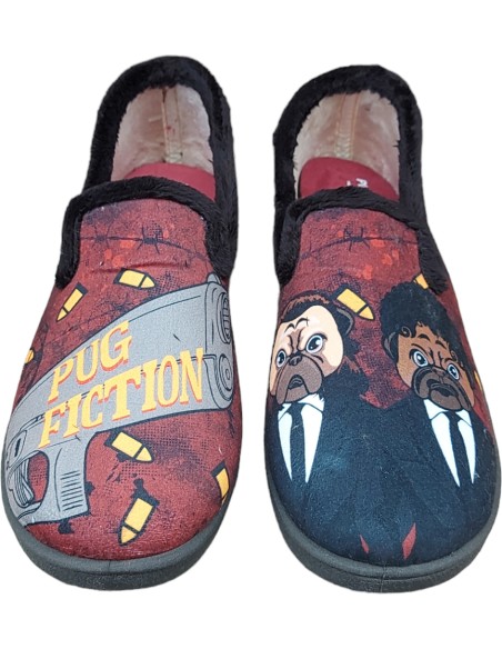 ZAPATILLA DE CASA CERRADA PUG FICTION
