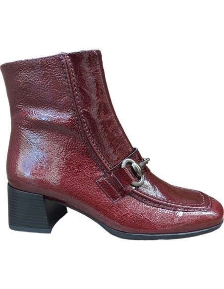 BOTÍN VESTIR BORDÓN CON TACÓN CUADRADO