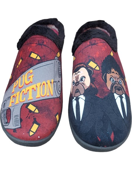 ZAPATILLA DE CASA DESCALZA PUG FICTION