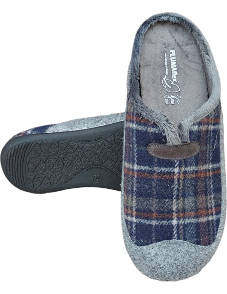 ZAPATILLAS DESCALZAS DE CASA CON CUADROS