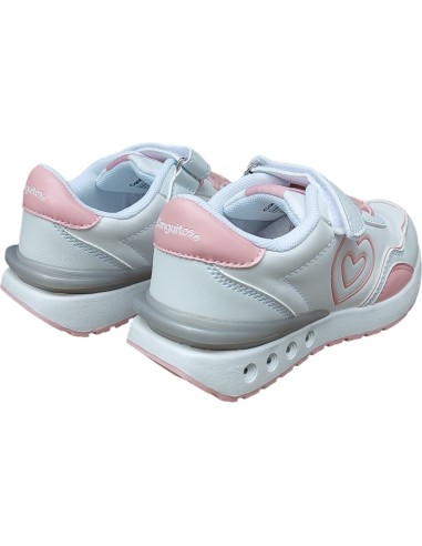 DEPORTIVO BLANCO CON LUZ DE CORAZON