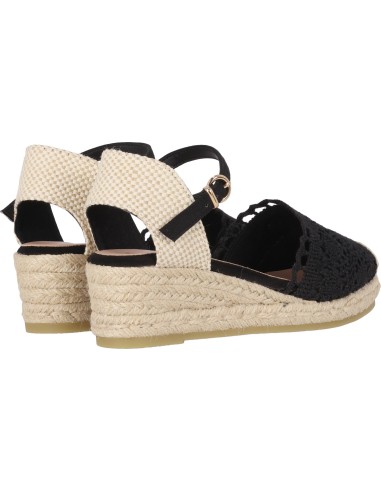 ZAPATILLA DE ESPARTO TEJIDO CUÑA BAJA