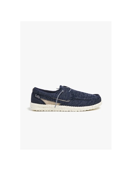 MOCASÍN LIGERO DE LONA AZUL MARINO