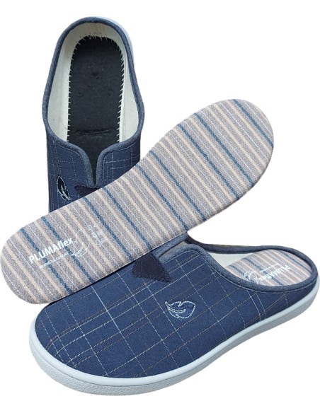 ZAPATILLA DESCALZA CUADROS ROAL