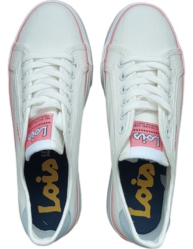 BAMBA CORDONES CON PLATAFORMA BLANCA