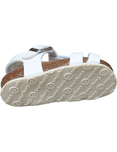 SANDALIAS DE BEBÉ BIO TIRAS BLANCO