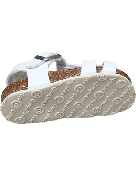 SANDALIAS DE BEBÉ BIO TIRAS BLANCO