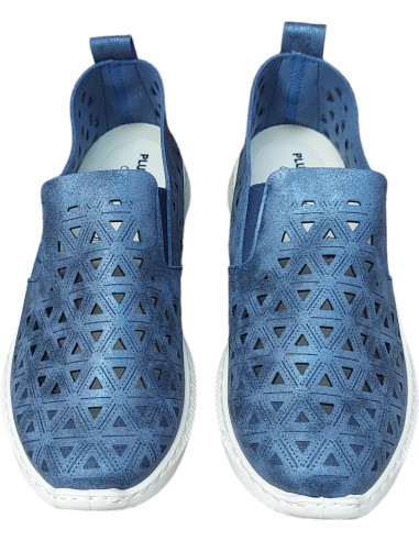 ZAPATO MOCASIN TEXTIL PICADO