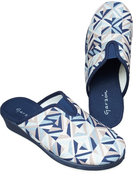 ZAPATILLA DESCALZA  DE CASA CON CUÑA GARZÓN