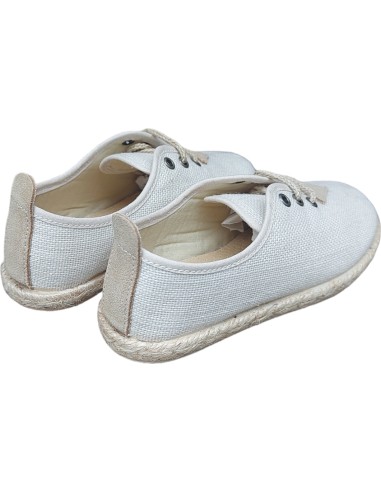 ZAPATILLA ESPARTO Y LINO NATURAL