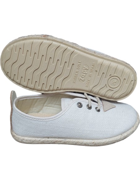 ZAPATILLA ESPARTO Y LINO NATURAL