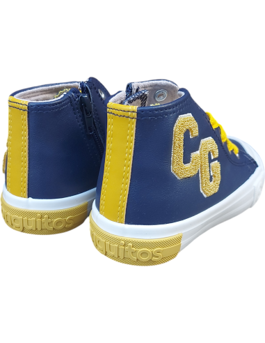 ZAPATILLAS ALTAS LETRAS AZULES