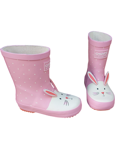 BOTAS DE AGUA CONEJITO ROSA