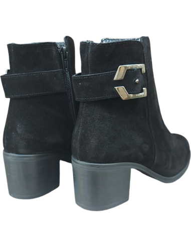 BOTÍN PIEL VUELTA NEGRO HIDROFUGO