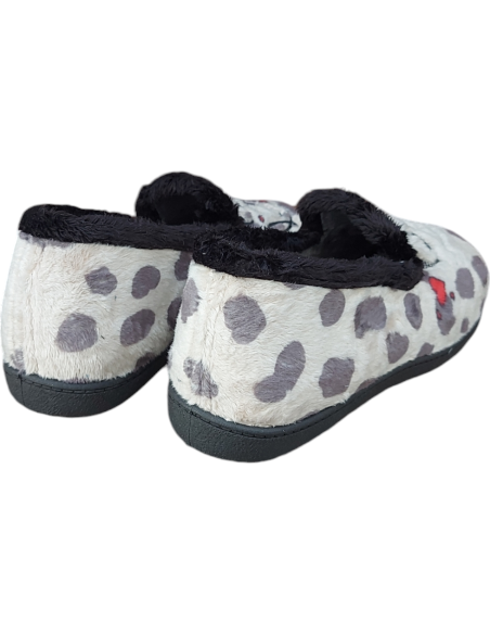 ZAPATILLA DE CASA CERRADA POR ATRÁS DALMATAS