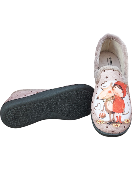 ZAPATILLA DE CASA ACOLCHADA CAMARA Y CAPERUCITA