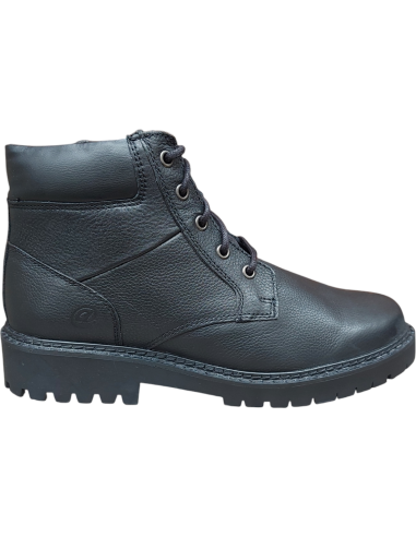 BOTÍN PIEL CON CORDÓN Y CREMALLERA...