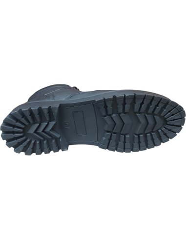 BOTÍN PIEL CON CORDÓN Y CREMALLERA...