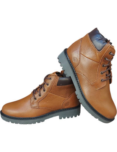 BOTÍN PIEL CON CORDÓN Y CREMALLERA...