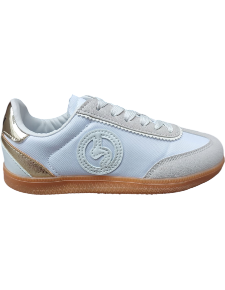 ZAPATILLA CASUAL BLANCA CON CORDONES CONGUITOS