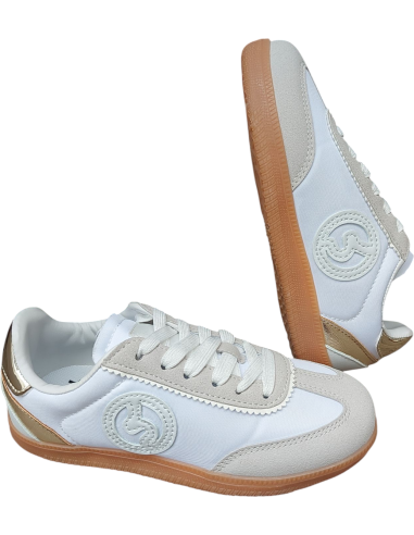 ZAPATILLA CASUAL BLANCA CON CORDONES...