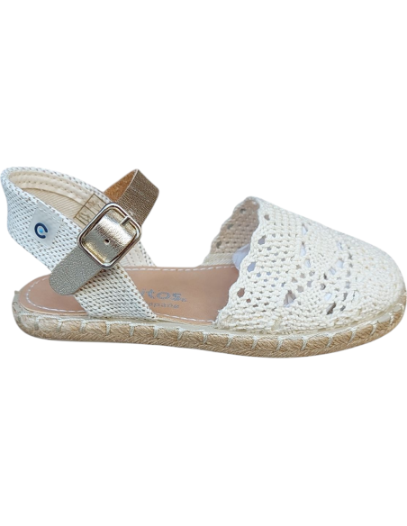 ESPARDILLES CROCHET BEIG CONGUITOS