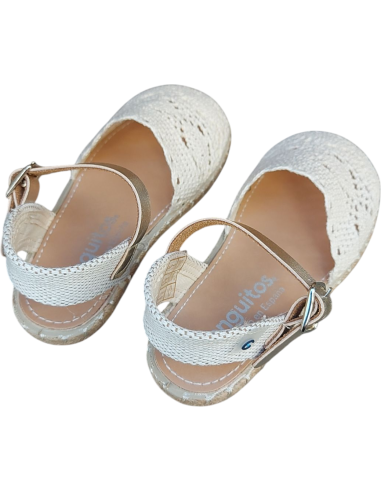 ESPARDILLES CROCHET BEIG CONGUITOS